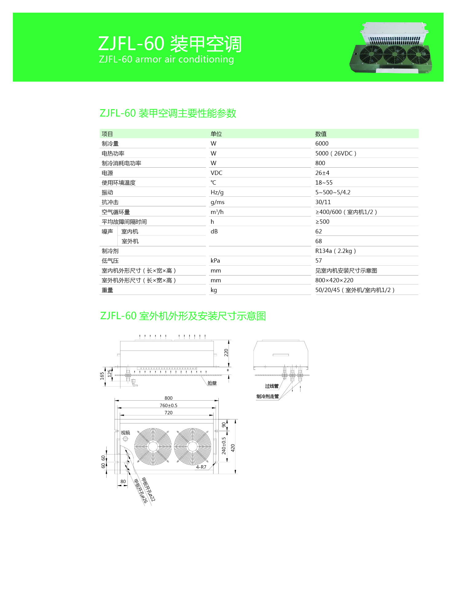 ZJFL-60裝甲空調